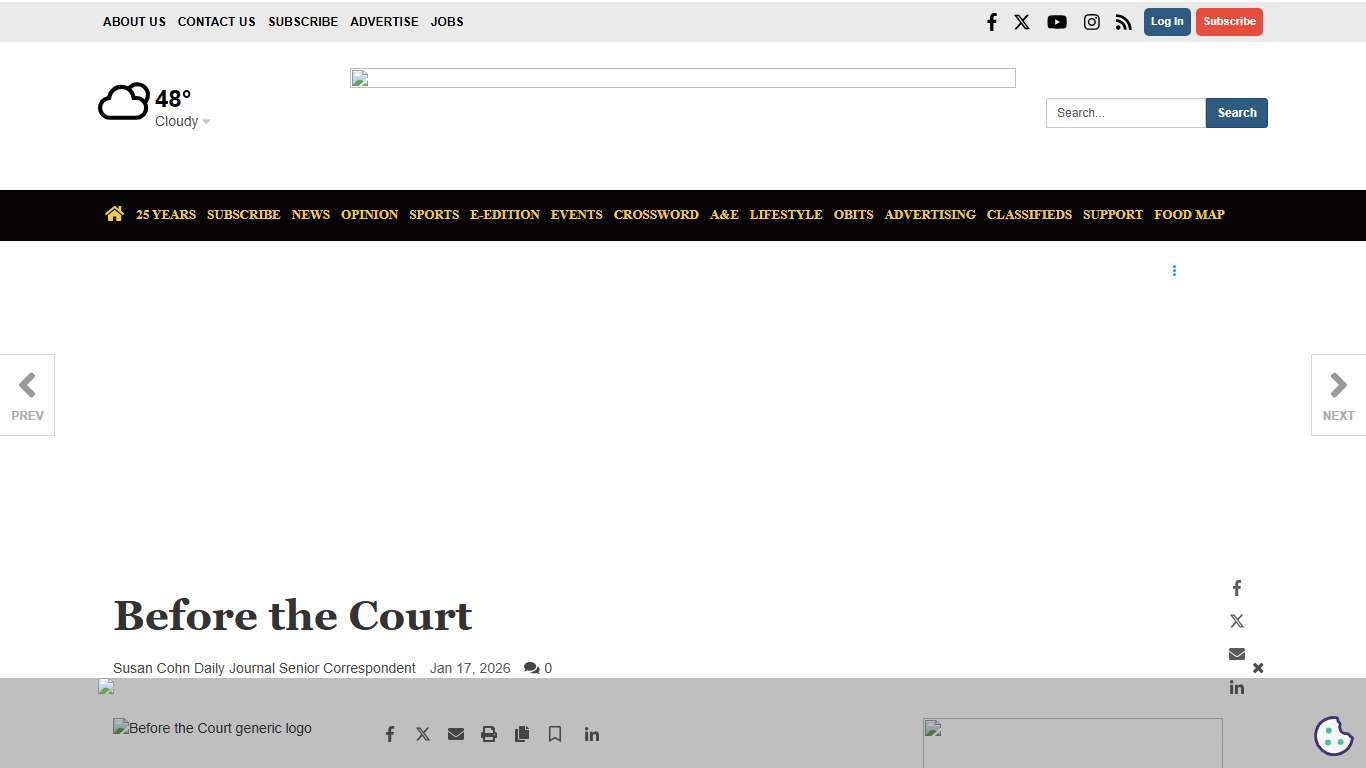 Before the Court Local News smdailyjournal.com